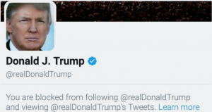 President Trump First Amendment Twitter